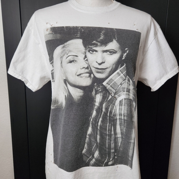 Blondie & David Bowie T-Shirt Size S/M - Picture 2 of 11